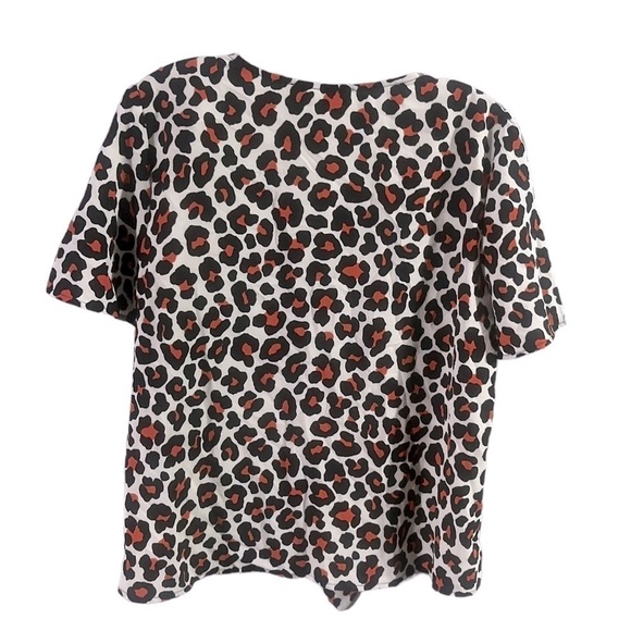 NWT Michael Kors Women's Cute Blouse Tops, Burnt Orange, Medium - Picture 2 of 6